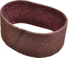 Brite Star - 3" Wide x 18" OAL, Aluminum Oxide Abrasive Belt - Aluminum Oxide, Medium, Nonwoven, Series SC-BS - Benchmark Tooling