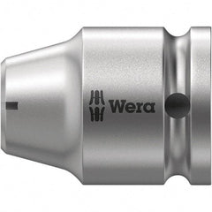 Wera - Socket Adapters & Universal Joints Type: Square-Drive to Hex Bit Adapter Female Size: 1/2 Socket Drive to 5/16 Hex - Benchmark Tooling