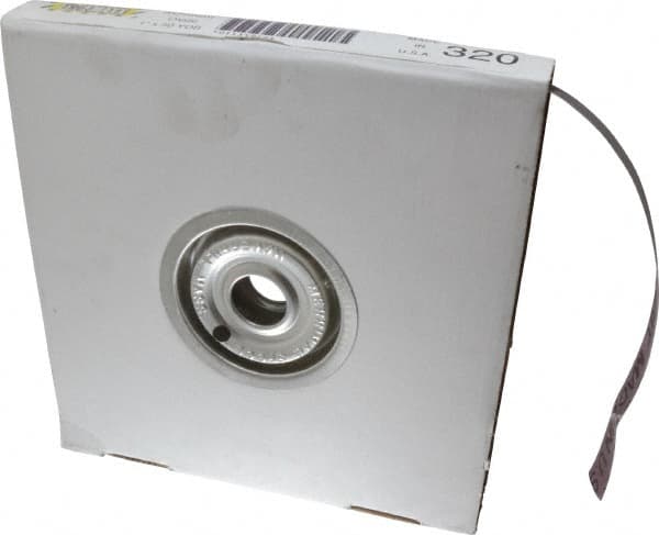 Tru-Maxx - 1" x 50 Yd 320 Grit Aluminum Oxide Cloth Roll - Extra Fine Grade, J Weighted Backing - Benchmark Tooling