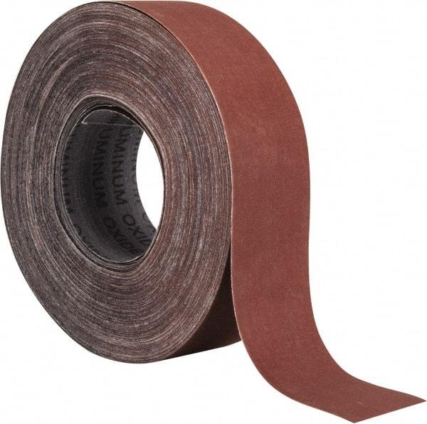 Tru-Maxx - 2" x 50 Yd 500 Grit Aluminum Oxide Cloth Roll - Super Fine Grade, J Weighted Backing - Benchmark Tooling