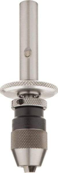 Royal Products/Albrecht - 1/2 Inch Shank Diameter Straight Shank Micro Drill Chuck Adapter and Chuck - 1/8 Inch Drill Chuck Capacity, 3/4 Inch Width - Exact Industrial Supply