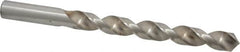 Interstate - 31/64" 140° High Speed Steel Jobber Drill - Bright Finish, Right Hand Cut, Spiral Flute, Straight Shank, 5-7/8" OAL, Standard Point - Benchmark Tooling