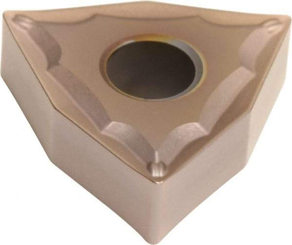 Sumitomo - WNMG432 ESU Grade T3000Z Cermet Turning Insert - TiN/AlN Finish, 80° Trigon, 1/2" Inscr Circle, 3/16" Thick, 1/32" Corner Radius - Benchmark Tooling