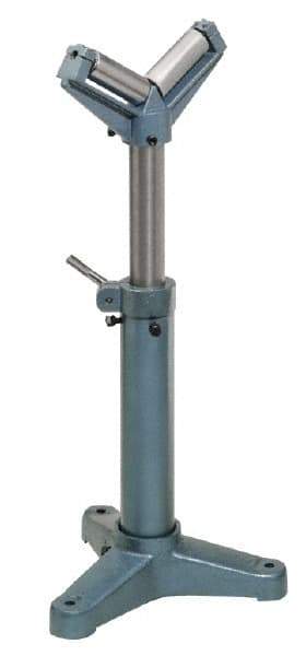 Palmgren - 38-1/2 Inch High V Roller Support Stand - 2,000 Lbs. Limit - Benchmark Tooling