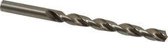 Interstate - Letter O 140° High Speed Steel Jobber Drill - Bright Finish, Right Hand Cut, Spiral Flute, Straight Shank, 4-1/2" OAL, Standard Point - Benchmark Tooling