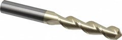 Accupro - 7/16" Diam, 2" LOC, 2 Flute Solid Carbide Ball End Mill - ZrN Finish, Single End, 4" OAL, 7/16" Shank Diam, Spiral Flute - Benchmark Tooling