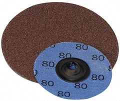 Superior Abrasives - 2" Disc Diam, 24 Grit, Aluminum Oxide Quick Change Disc - Type S Attaching System, Coated, Very Coarse Grade - Benchmark Tooling