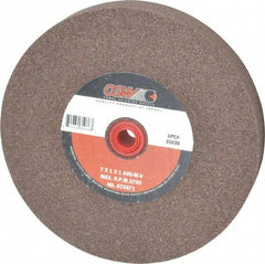 Camel Grinding Wheels - 46 Grit Aluminum Oxide Bench & Pedestal Grinding Wheel - 7" Diam x 1" Hole x 1" Thick, 3760 Max RPM, M Hardness, Coarse Grade , Vitrified Bond - Benchmark Tooling