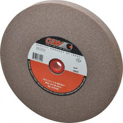 Camel Grinding Wheels - 60 Grit Aluminum Oxide Bench & Pedestal Grinding Wheel - 10" Diam x 1-1/4" Hole x 1" Thick, 2483 Max RPM, M Hardness, Medium Grade , Vitrified Bond - Benchmark Tooling