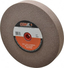 Camel Grinding Wheels - 60 Grit Aluminum Oxide Bench & Pedestal Grinding Wheel - 10" Diam x 1-1/4" Hole x 1-1/2" Thick, 2483 Max RPM, M Hardness, Medium Grade , Vitrified Bond - Benchmark Tooling