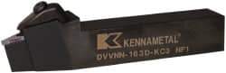 Kennametal - DVVN, Neutral Cut, 0° Lead Angle, 1" Shank Height x 1" Shank Width, Negative Rake Indexable Turning Toolholder - 6" OAL, VN..33. Insert Compatibility, Series Kenclamp - Benchmark Tooling