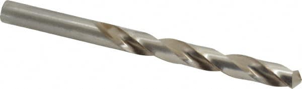 Interstate - 27/64" 118° High Speed Steel Jobber Drill - Bright Finish, Right Hand Cut, Spiral Flute, Straight Shank, 5-3/8" OAL, Standard Point - Benchmark Tooling