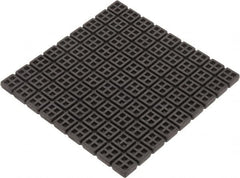 Mason Ind. - 18" Long x 18" Wide x 3/4" Thick, Rubber, Machinery Leveling Pad & Mat - 14,580 Lb Max Load, Black - Benchmark Tooling