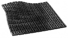 Mason Ind. - 18" Long x 18" Wide x 3/8" Thick, Rubber, Machinery Leveling Pad & Mat - 14,580 Lb Max Load, Black - Benchmark Tooling