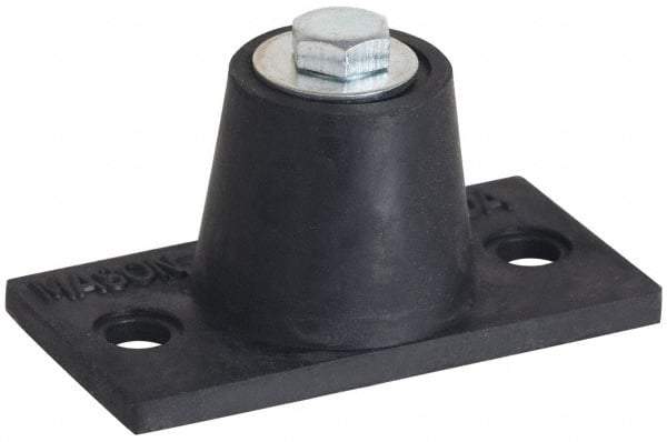 Mason Ind. - 3/8-16 Bolt Thread, 3-7/8" Long x 2-5/16" Wide x 1-7/8" High Stud Mount Leveling Pad & Mount - 600 Max Lb Capacity, 1-3/4" Base Diam - Benchmark Tooling