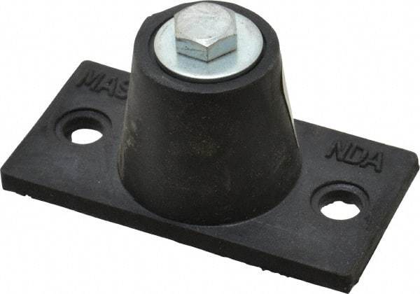 Mason Ind. - 5/16-18 Bolt Thread, 3-3/16" Long x 1-5/8" Wide x 1-1/2" High Stud Mount Leveling Pad & Mount - 45 Max Lb Capacity, 1-1/4" Base Diam - Benchmark Tooling