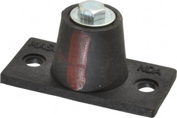 Mason Ind. - 5/16-18 Bolt Thread, 3-3/16" Long x 1-5/8" Wide x 1-1/2" High Stud Mount Leveling Pad & Mount - 125 Max Lb Capacity, 1-1/4" Base Diam - Benchmark Tooling