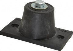 Mason Ind. - 3/8-16 Bolt Thread, 3-7/8" Long x 2-5/16" Wide x 1-7/8" High Stud Mount Leveling Pad & Mount - 380 Max Lb Capacity, 1-3/4" Base Diam - Benchmark Tooling