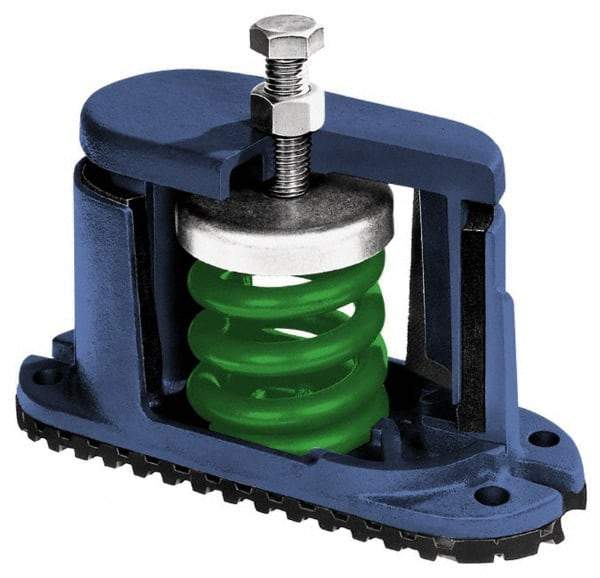 Mason Ind. - 1/2 x 4 Bolt Thread, 5-3/4" Long x 2-3/4" Wide x 5-5/8" High Stud Mount Leveling Pad & Mount - 150 Max Lb Capacity - Benchmark Tooling