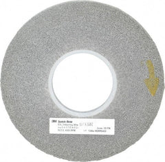 3M - 8" Diam, 1/2" Face Width, 3" Center Hole, Fine Grade, Silicon Carbide Deburring Wheel - Convolute, Hard Density 8 Grade, 4,500 RPM - Benchmark Tooling