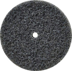 3M - 1-1/2" Diam, 1/4" Face Width, 1/8" Center Hole, Fine Grade, Silicon Carbide Deburring Wheel - Unitized, Soft Density 2 Grade, 20,100 RPM - Benchmark Tooling