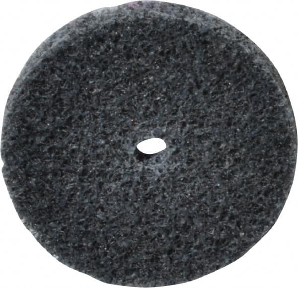 3M - 1-1/2" Diam, 1/4" Face Width, 3/16" Center Hole, Fine Grade, Silicon Carbide Deburring Wheel - Unitized, Soft Density 2 Grade, 20,100 RPM - Benchmark Tooling
