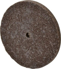 3M - 3" Diam, 1/4" Face Width, 1/4" Center Hole, Medium Grade, Aluminum Oxide Deburring Wheel - Unitized, Hard Density 8 Grade, 18,100 RPM - Benchmark Tooling