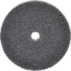 3M - 3" Diam, 1/4" Face Width, 3/8" Center Hole, Fine Grade, Silicon Carbide Deburring Wheel - Unitized, Soft Density 2 Grade, 12,100 RPM - Benchmark Tooling
