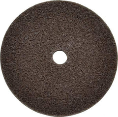 3M - 3" Diam, 1/4" Face Width, 3/8" Center Hole, Fine Grade, Aluminum Oxide Deburring Wheel - Unitized, Medium Density 4 Grade, 18,100 RPM - Benchmark Tooling