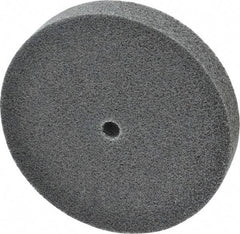 3M - 6" Diam, 1" Face Width, 1/2" Center Hole, Fine Grade, Silicon Carbide Deburring Wheel - Unitized, Soft Density 2 Grade, 5,000 RPM - Benchmark Tooling