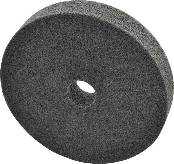 3M - 6" Diam, 1" Face Width, 1" Center Hole, Fine Grade, Silicon Carbide Deburring Wheel - Unitized, Soft Density 2 Grade, 5,000 RPM - Benchmark Tooling