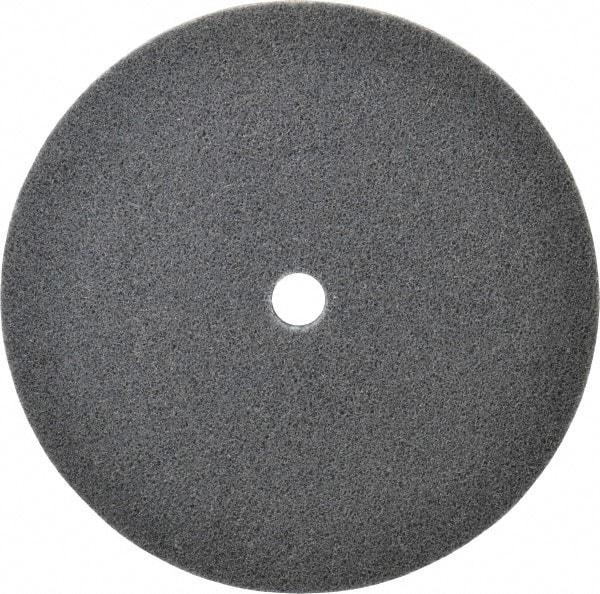 3M - 8" Diam, 1/2" Face Width, 3/4" Center Hole, Fine Grade, Silicon Carbide Deburring Wheel - Unitized, Soft Density 2 Grade, 4,000 RPM - Benchmark Tooling