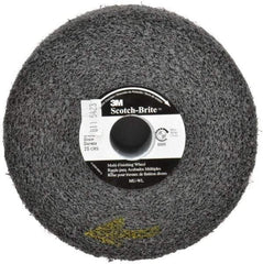 3M - 6" Diam, 2" Face Width, 1" Center Hole, Coarse Grade, Silicon Carbide Deburring Wheel - Convolute, Soft Density 2 Grade, 6,000 RPM - Benchmark Tooling
