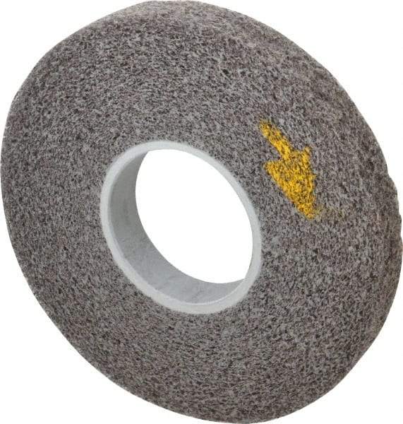 3M - 8" Diam, 1" Face Width, 3" Center Hole, Medium Grade, Silicon Carbide Deburring Wheel - Convolute, Soft Density 2 Grade, 4,500 RPM - Benchmark Tooling