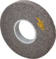 3M - 8" Diam, 1" Face Width, 3" Center Hole, Medium Grade, Silicon Carbide Deburring Wheel - Convolute, Soft Density 2 Grade, 4,500 RPM - Benchmark Tooling