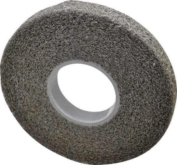 3M - 8" Diam, 1" Face Width, 3" Center Hole, Fine Grade, Silicon Carbide Deburring Wheel - Convolute, Soft Density 2 Grade, 4,500 RPM - Benchmark Tooling
