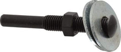 3M - 1/4" Shank Diam Unitized Deburring Wheel Mandrel - Compatible with 2 Inch, 3" Diam x 1/4" Wide x 1/4" Hole Deburring Wheels - Benchmark Tooling