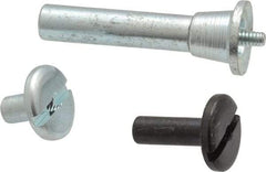 3M - 1/4" Shank Diam Unitized Deburring Wheel Mandrel - Compatible with 1" - 2" Diam x 1/8" Wide x 3/16" Hole Deburring Wheels - Benchmark Tooling
