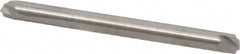 Accupro - 0.02" Radius, 1/8" Mill Diam, 2 Flute Solid Carbide Corner Rounding End Mill - Double End, Uncoated, 1-1/2" OAL, 1/8" Shank Diam - Benchmark Tooling