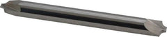 Accupro - 0.078" Radius, 1/4" Mill Diam, 2 Flute Solid Carbide Corner Rounding End Mill - Double End, Uncoated, 2-1/2" OAL, 1/4" Shank Diam - Benchmark Tooling