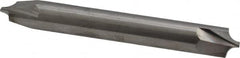 Accupro - 0.118" Radius, 5/16" Mill Diam, 2 Flute Solid Carbide Corner Rounding End Mill - Double End, Uncoated, 2-1/2" OAL, 5/16" Shank Diam - Benchmark Tooling