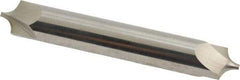 Accupro - 0.156" Radius, 3/8" Mill Diam, 2 Flute Solid Carbide Corner Rounding End Mill - Double End, Uncoated, 2-1/2" OAL, 3/8" Shank Diam - Benchmark Tooling