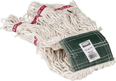 Rubbermaid - 5" Green Head Band, Medium Blended Fiber Loop End Mop Head - 4 Ply, Use for General Purpose - Benchmark Tooling