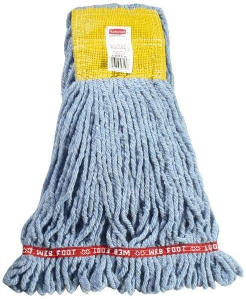 Rubbermaid - 5" Yellow Head Band, Small Blended Fiber Loop End Mop Head - 4 Ply, Use for General Purpose - Benchmark Tooling