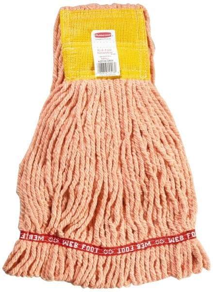 Rubbermaid - 5" Yellow Head Band, Small Blended Fiber Loop End Mop Head - 4 Ply, Use for General Purpose - Benchmark Tooling