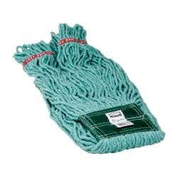 Rubbermaid - 5" Green Head Band, Medium Blended Fiber Loop End Mop Head - 4 Ply, Use for General Purpose - Benchmark Tooling