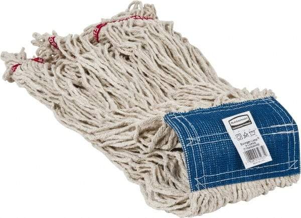 Rubbermaid - 5" Blue Head Band, X-Large Blended Fiber Loop End Mop Head - 4 Ply, Use for General Purpose - Benchmark Tooling