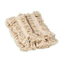 Rubbermaid - 48" Long x 5" Wide Yarn Blend Dust Mop Head - Envelope Connection, White - Benchmark Tooling