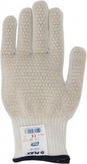 SHOWA - Size M (8), ANSI Cut Lvl 4, Puncture Lvl 1, Abrasion Lvl 2, Rubber Coated Cut Resistant Gloves - Fully Coated Coated, Knit Wrist, White, Ambidextrous - Benchmark Tooling