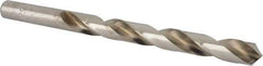 Made in USA - Letter W 118° High Speed Steel Jobber Drill - Bright Finish, Right Hand Cut, Spiral Flute, Straight Shank, 5-1/8" OAL, Standard Point - Benchmark Tooling
